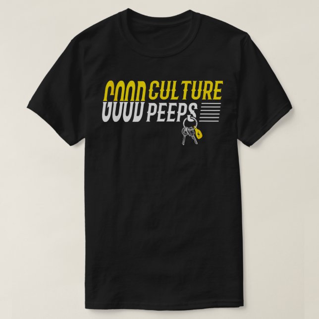 T-shirt Bonne Culture Bon Peeps Conception De Conducteur D (Design devant)