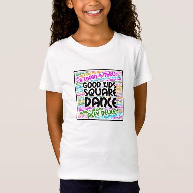 T-Shirt Bonne Danse Carré pour enfants (Devant)