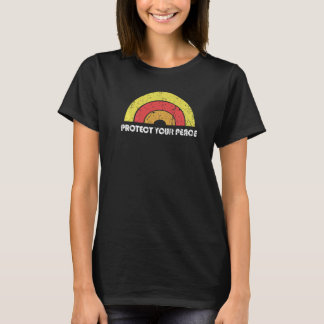 T-shirt Bonne Énergie Vibin Rétro Arc-en-ciel Bohème Hippi