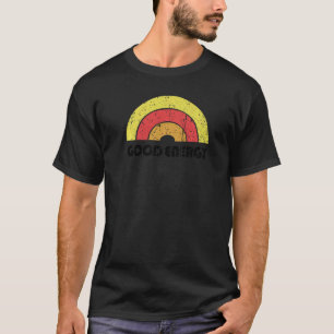 T-shirt Bonne Énergie Vintage Ensoleillé Arc-en-Ciel Bohèm