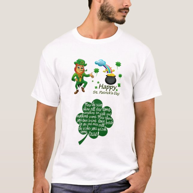 T-Shirt Bonne Fête de la Saint-Patrick (Devant)