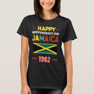 T-shirt Bonne fête de l'indépendance Jamaïque 1962 Fière J