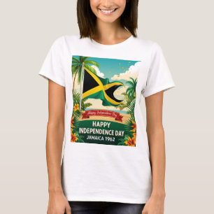 T-shirt Bonne fête de l'Indépendance Jamaïque 1962 Fière T