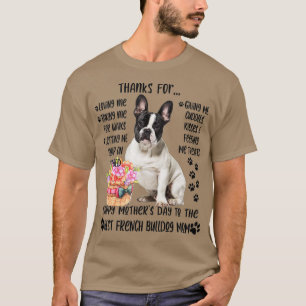 T-shirt Bonne fête des mères 2021 French Bulldog Mom dog L