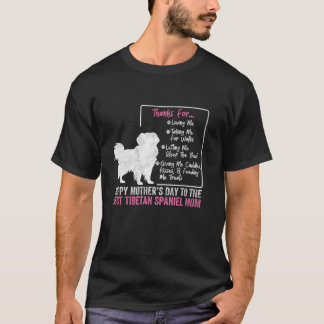 T-shirt Bonne fête des mères à la meilleure maman d'espagn