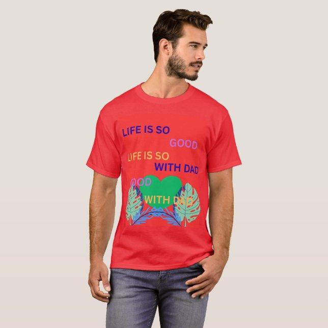 T-SHIRT BONNE FÊTE DES PÈRES (Devant entier)