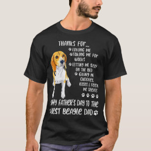 T-shirt Bonne Fête des pères 2021 Beagle papa amoureux des