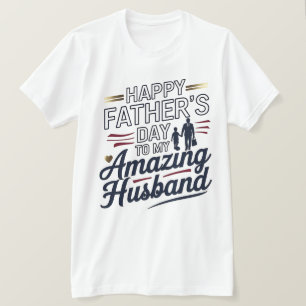 T-shirt Bonne Fête des pères à mon mari Extraordinaire - É