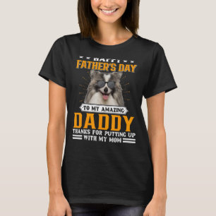 T-shirt Bonne Fête des pères Allemande Spitz Chien Papa Po