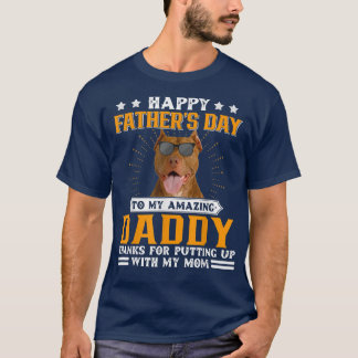T-shirt Bonne Fête des pères American Pit Bull Chien Papa