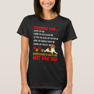 T-shirt Bonne Fête des pères Best Dog Papa Chien Beagle Ch