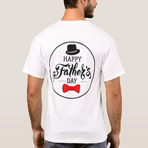 T-shirt Bonne Fête des pères Casquette Et Cravate