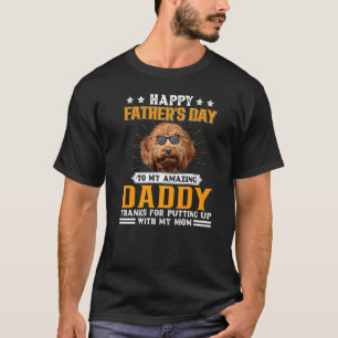 T-shirt Bonne Fête des pères Cockerpoo Chien Papa Pour Hom
