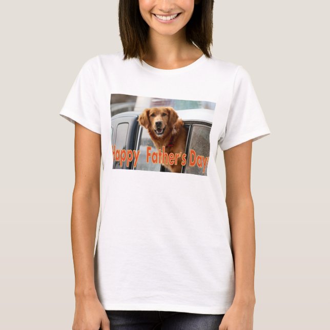 T-shirt Bonne Fête des pères Golden Retriever Tee (Devant)