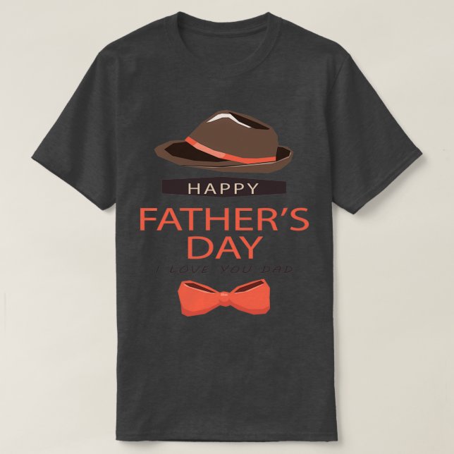 T-shirt Bonne Fête des pères Je T'Aime Papa (Design devant)