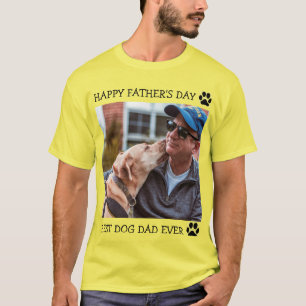 T-shirt Bonne Fête des pères Meilleur Chien Papa Jamais 