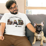 T-shirt Bonne Fête des pères papa du Modèle photo de chien<br><div class="desc">Cette conception peut être personnalisée en choisissant l'option Modifier la conception. Vous pouvez également transférer sur d'autres objets. Contactez-moi à l'adresse colorflowcreations@gmail.com ou utilisez l'option conversation en haut de la page si vous souhaitez avoir cette conception sur un autre produit ou si vous avez besoin d'aide pour cette conception. Voir...</div>