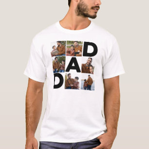 T-shirt Bonne Fête des pères photo personnalisée