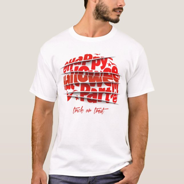 T-shirt Bonne Fête D'Halloween Pour Hommes Costume (Devant)