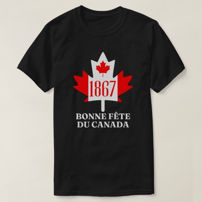 T-shirt Bonne Fête du Canada (Design devant)