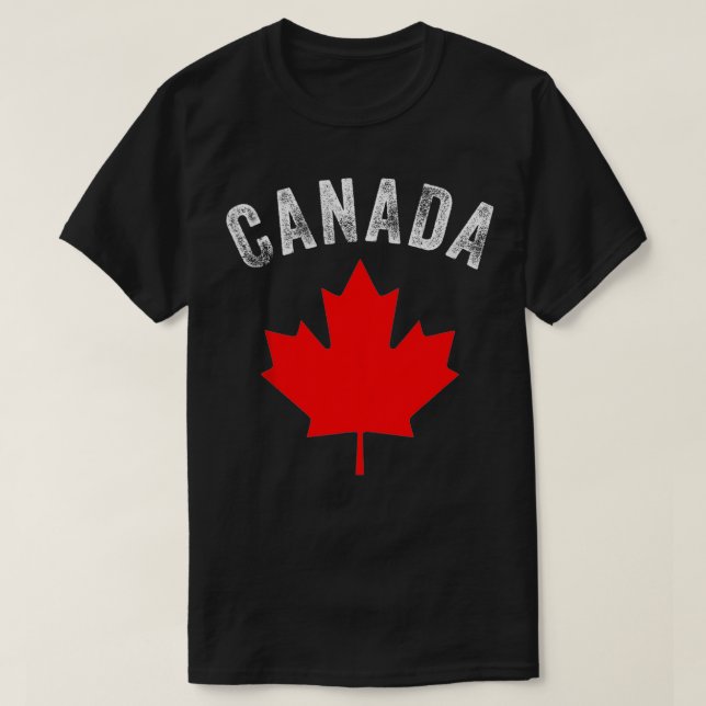 T-shirt Bonne fête du Canada Funny Maple Drapeau canadien  (Design devant)