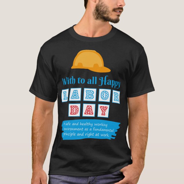 T-shirt Bonne fête du travail (Devant)