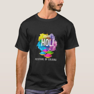T-shirt Bonne Fête Holi De Couleur, Célébrez Cet Hindou