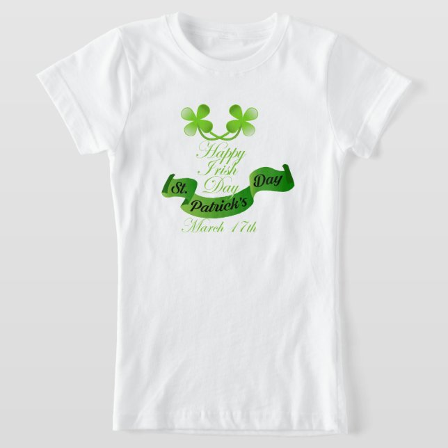 T-Shirt Bonne fête irlandaise (Poser)