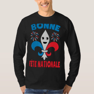 T-shirt Bonne Fête Nationale Chemise Bastille Fleur De L