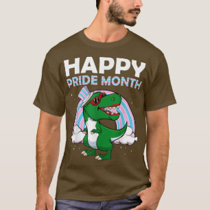 T-shirt Bonne Fierté Mois LGBT-Q Dinosaure Transgenre Prid