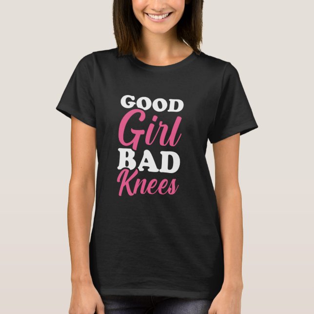 T-shirt Bonne fille Mauvais genoux 2 (Devant)