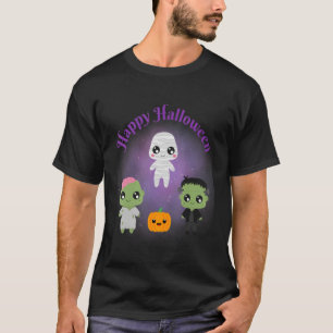 T-shirt Bonne Halloween Monsters maman Frankenstein Zombie