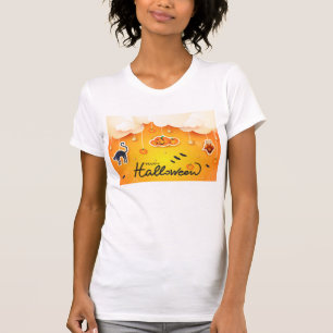 T-shirt Bonne Halloween sur les nuages