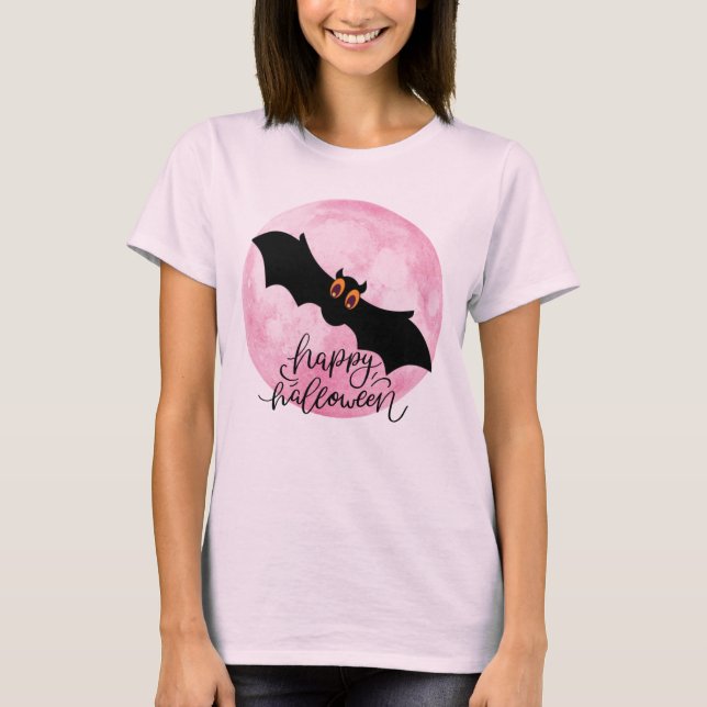 T-shirt Bonne Halloween Vampire Bat (Devant)