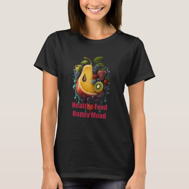 T-shirt Bonne humeur alimentaire (Devant)