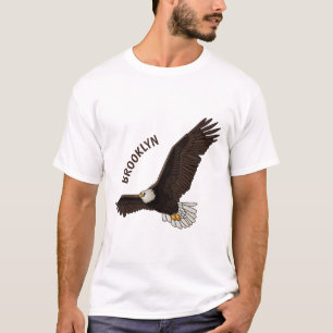 T-shirt Bonne illustration de dessin d'aigle à chauve-sour