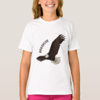Bonne illustration de dessin d'aigle à chauve-sour