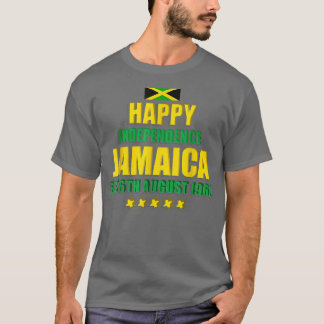 T-shirt Bonne Indépendance Jamaïque, Est 6 août 1962, J