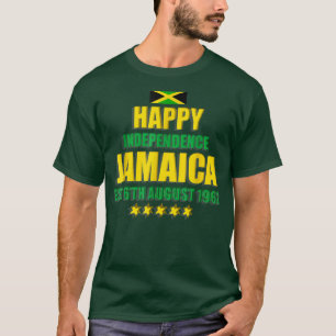 T-shirt Bonne Indépendance Jamaïque, Est 6 août 1962, J