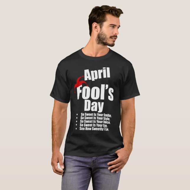 T-shirt bonne journée d'avril (Devant entier)