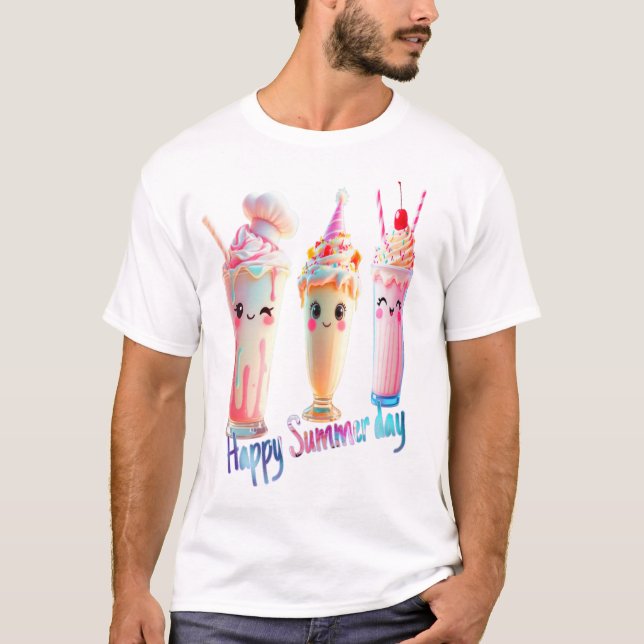 T-shirt Bonne journée d'été (Devant)