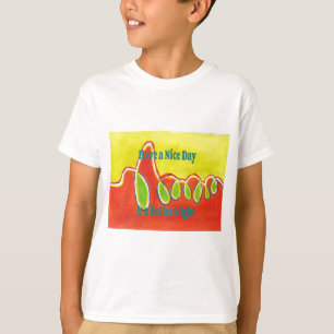 T-shirt Bonne journée et meilleure peinture à l'huile de n