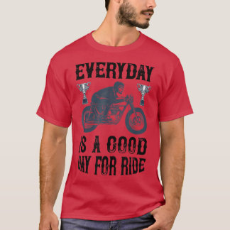 T-shirt Bonne journée pour le vélo et la moto