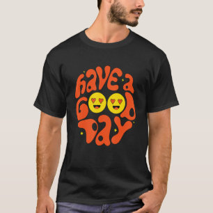 T-shirt Bonne journée Retro Smile Face Tendance esthétique