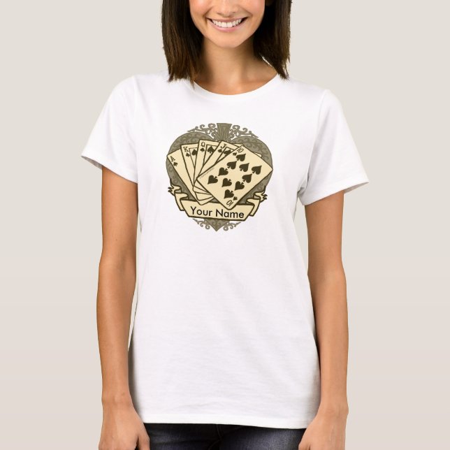 T-shirt Bonne Main de Poker (Devant)
