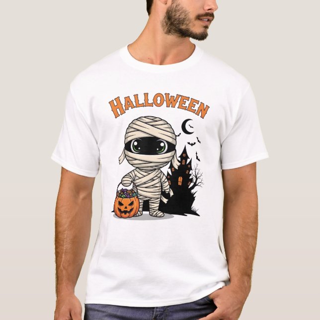 T-shirt Bonne maman d'Halloween (Devant)