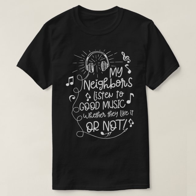 T-shirt Bonne musique (Design devant)