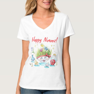 T-shirt Bonne Norooz Haft Sin drôle table