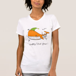 T-shirt bonne nouvelle année - amoureux des baleines