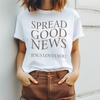T-shirt Bonne nouvelle Jésus vous aime | Chrétien moderne